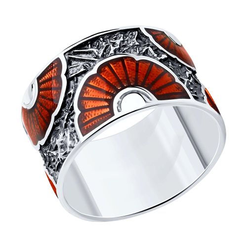 Кольцо из серебра р. 19,5 Diamant