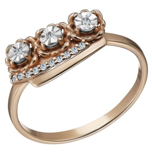 Кольцо из серебра р. 19,5 Ювелирочка