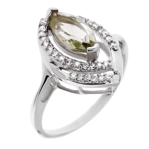 Кольцо из серебра с аметистом р. 17 Balex Jewellery