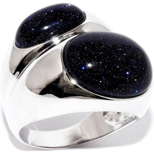 Кольцо из серебра с авантюрином р. 16.5 Silver Wings