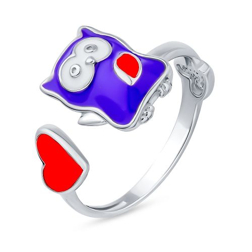 Кольцо из серебра с эмалью р. 13,5 585Gold