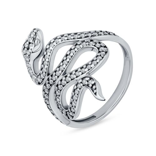 Кольцо из серебра с фианитом р. 16,5 585Gold