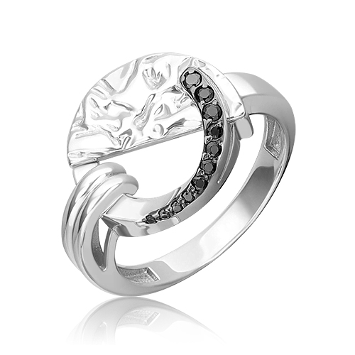 Кольцо из серебра с фианитом р. 17 PLATINA jewelry