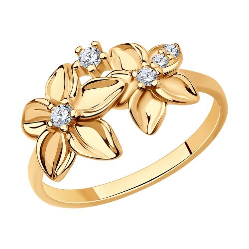 Кольцо из серебра с фианитом р. 17.5 Diamant