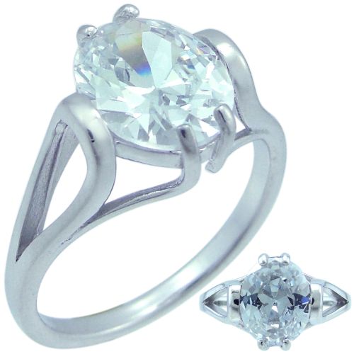 Кольцо из серебра с фианитом р. 18 Balex Jewellery