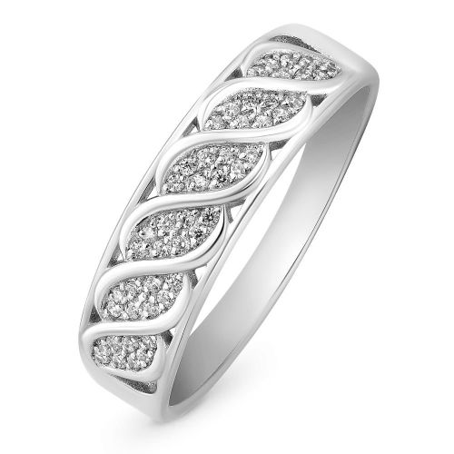 Кольцо из серебра с фианитом р. 21 585Gold