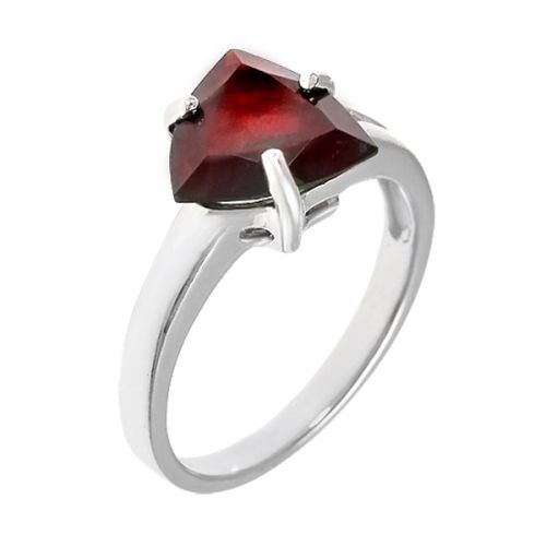 Кольцо из серебра с гранатом р. 18,5 Balex Jewellery