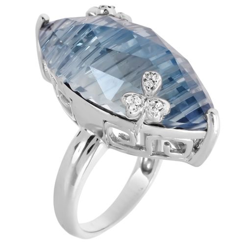 Кольцо из серебра с кварцем р. 16.5 Balex Jewellery