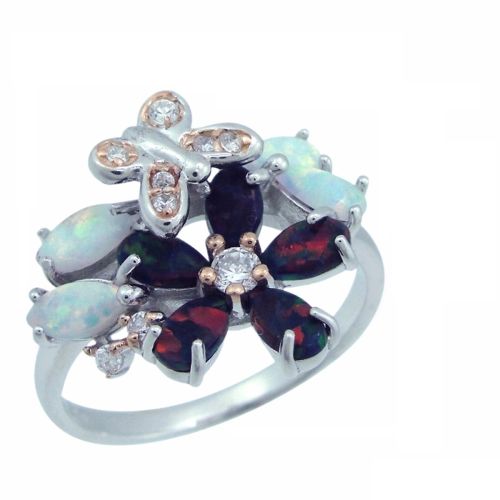 Кольцо из серебра с опалом р. 17.5 Balex Jewellery