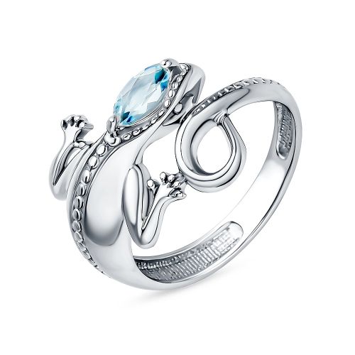 Кольцо из серебра с топазом р. 16,5 585Gold