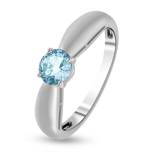 Кольцо из серебра с топазом р. 17 585Gold