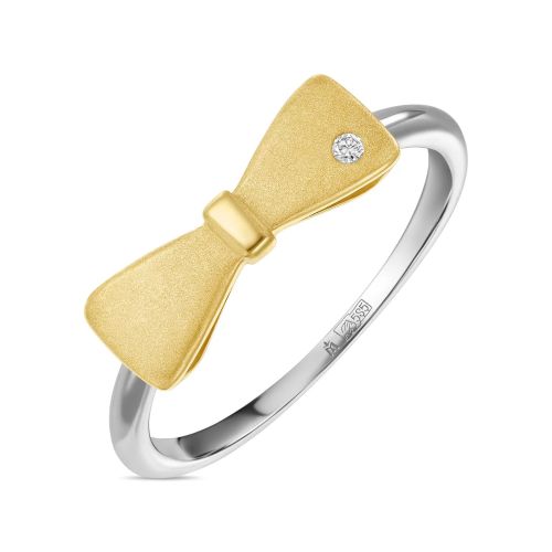 Кольцо из золота р. 16,5 MIUZ Diamonds (Московский ювелирный завод