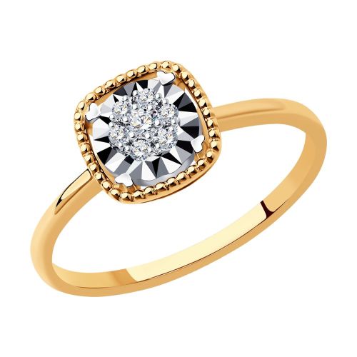 Кольцо из золота с бриллиантами р.17.5 SOKOLOV Diamonds
