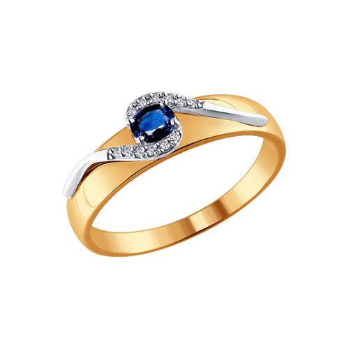 Кольцо из золота с бриллиантом р. 16 SOKOLOV Diamonds