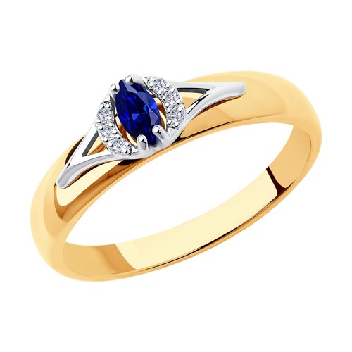 Кольцо из золота с бриллиантом р. 16.5 SOKOLOV Diamonds