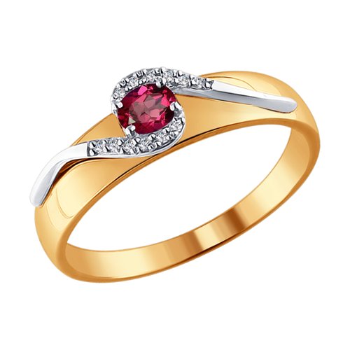 Кольцо из золота с бриллиантом р. 17 SOKOLOV Diamonds