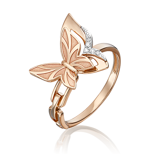 Кольцо из золота с бриллиантом р.16 PLATINA jewelry 01-5501-00-101-1111