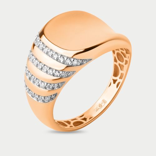 Кольцо из золота с фианитом 19,5 GOLD CENTER