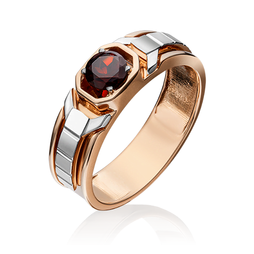 Кольцо из золота с гранатом р. 20,5 PLATINA jewelry