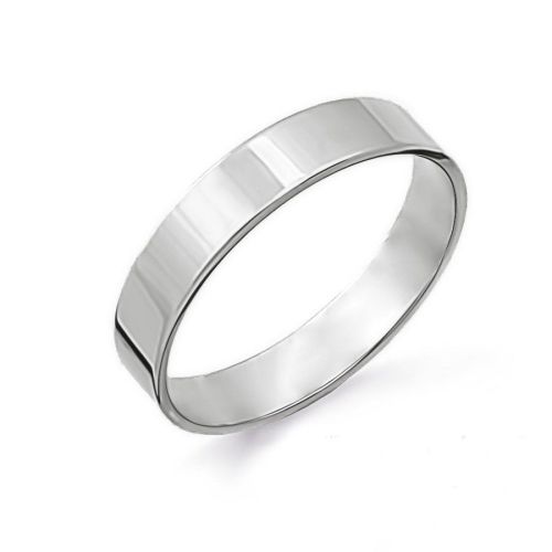 Кольцо обручальное из белого золота р. 15 585Gold