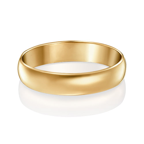 Кольцо обручальное из желтого золота р. 18 PLATINA jewelry