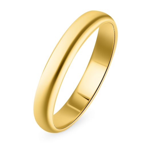 Кольцо обручальное из желтого золота р. 22 585Gold