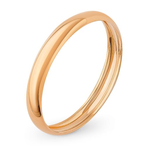 Кольцо обручальное из красного золота р. 16 585Gold