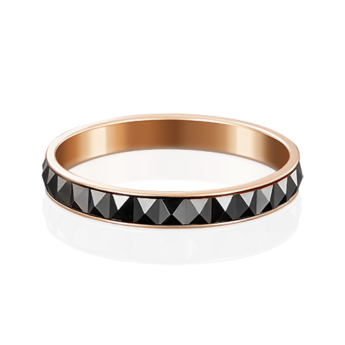 Кольцо обручальное из красного золота р. 16 PLATINA jewelry