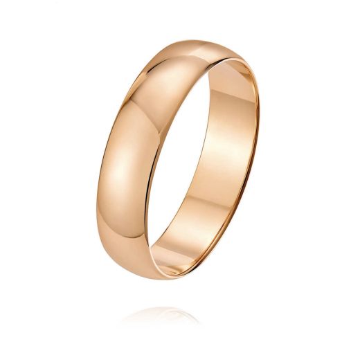 Кольцо обручальное из красного золота р. 16 ZOLOTO.GOLD