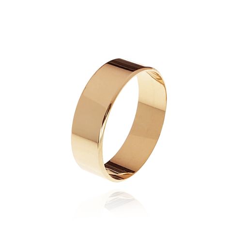 Кольцо обручальное из красного золота р. 17 ZOLOTO.GOLD