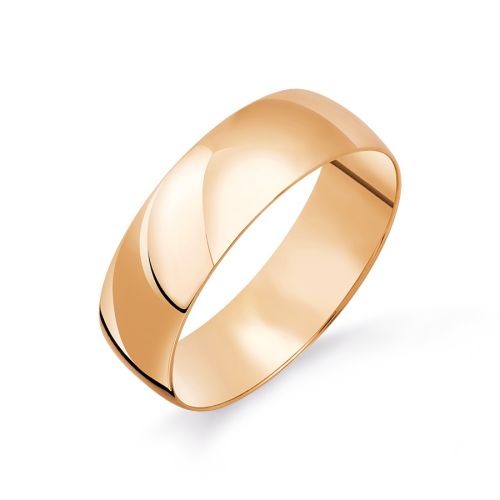 Кольцо обручальное из красного золота р. 17,5 585Gold