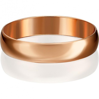 Кольцо обручальное из красного золота р. 18,5 PLATINA jewelry