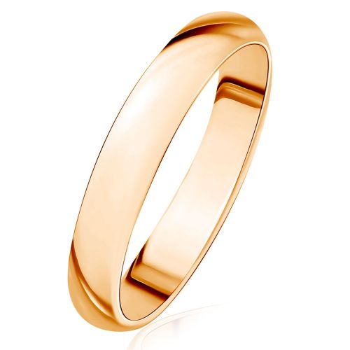 Кольцо обручальное из красного золота р. 21,5 585Gold