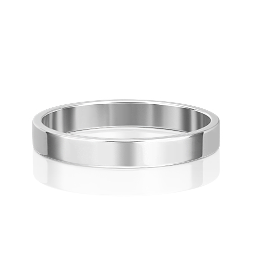 Кольцо обручальное из платины р. 15 PLATINA jewelry