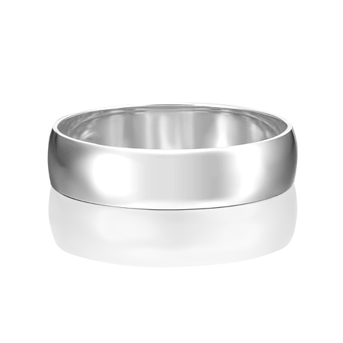 Кольцо обручальное из платины р. 15,5 PLATINA jewelry