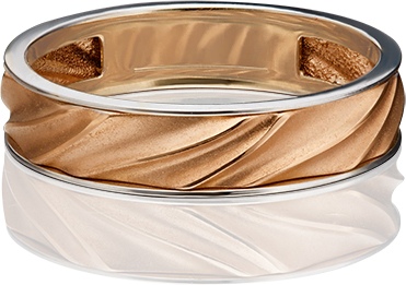 Кольцо обручальное из золота р. 17,5 PLATINA jewelry