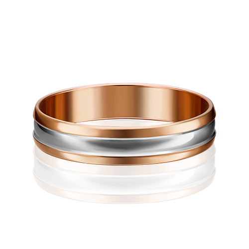 Кольцо обручальное из золота р. 23,5 PLATINA jewelry