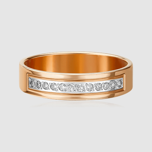 Кольцо обручальное из золота р. 24 PLATINA jewelry