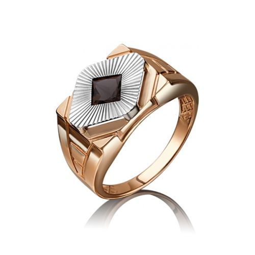Кольцо печатка из золота р. 20,5 PLATINA jewelry