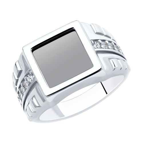 Кольцо печатка р.20 Diamant