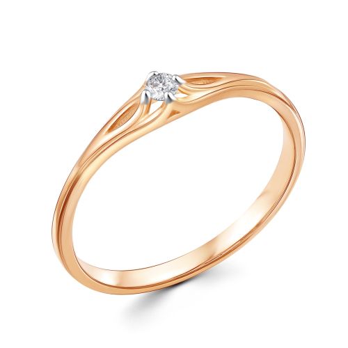 Кольцо помолвочное из красного золота р. 18 585Gold