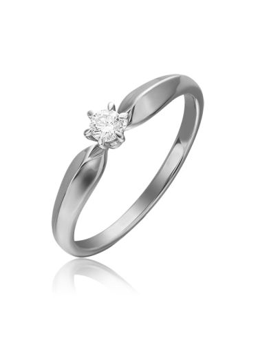 Кольцо помолвочное из золота р. 15 PLATINA jewelry