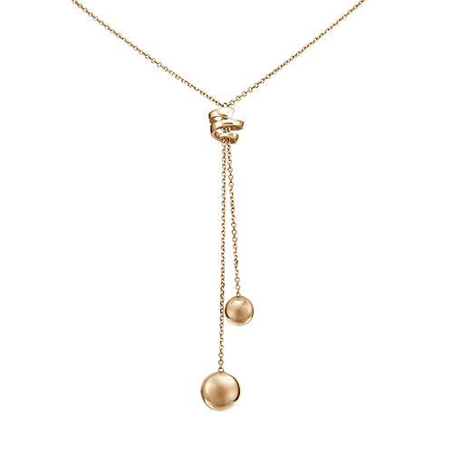 Колье-галстук из красного золота 45 см PLATINA jewelry