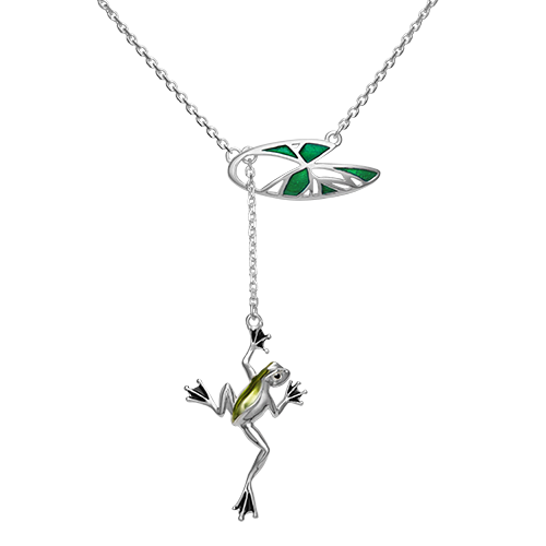 Колье-галстук из серебра 40 см PLATINA jewelry