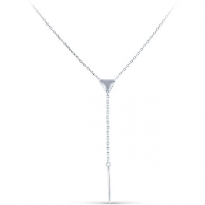 Колье-галстук из серебра 40 см Silver Wings