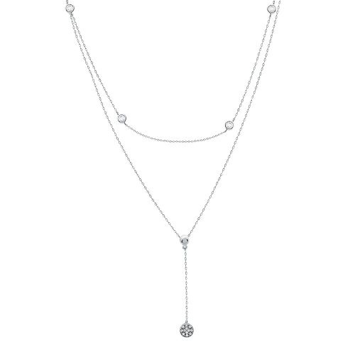 Колье-галстук из серебра 45 см 585Gold