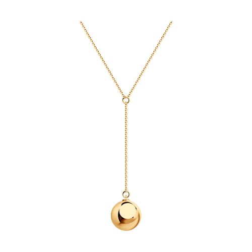 Колье-галстук из серебра 50-55 см Diamant