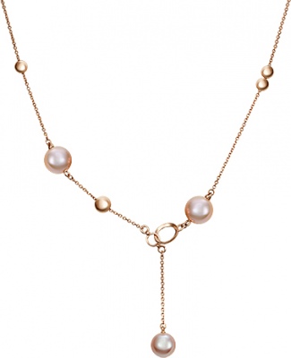 Колье-галстук из золота 40 см PLATINA jewelry