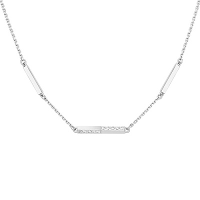 Колье из белого золота 40 см PLATINA jewelry