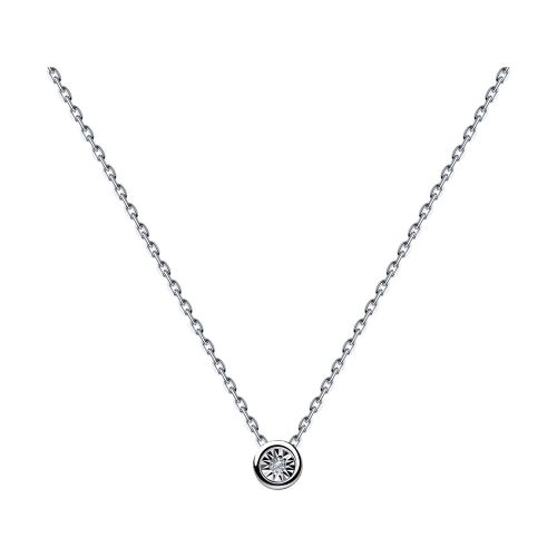 Колье из белого золота 42 см Diamant